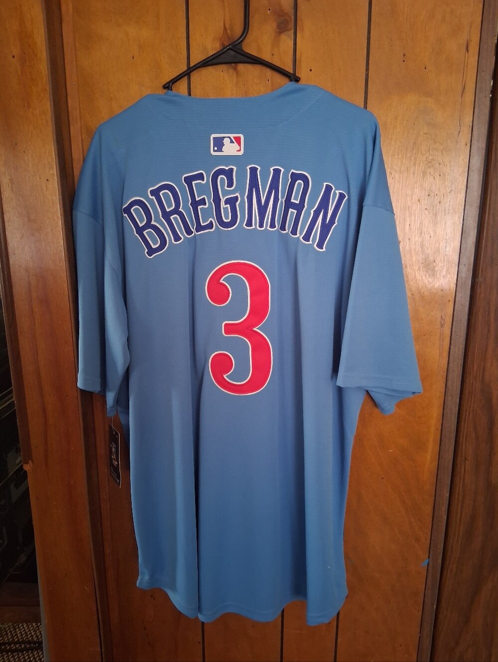 Mystery Sports Card With Alex Bregman Chicago Cubs throwback 2x Stitched jersey